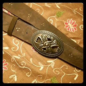 Faded Glory Brown Leather Belt